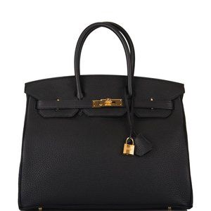 HERMES BIRKIN 35 BLACK TOGO GOLD HARDWARE - Must sell ASAP